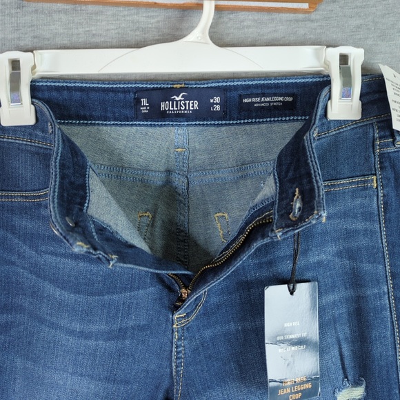 2x 👯‍♀️Host Pick⚡️Hollister High Rise Jean Legging Crop - Picture 8 of 15